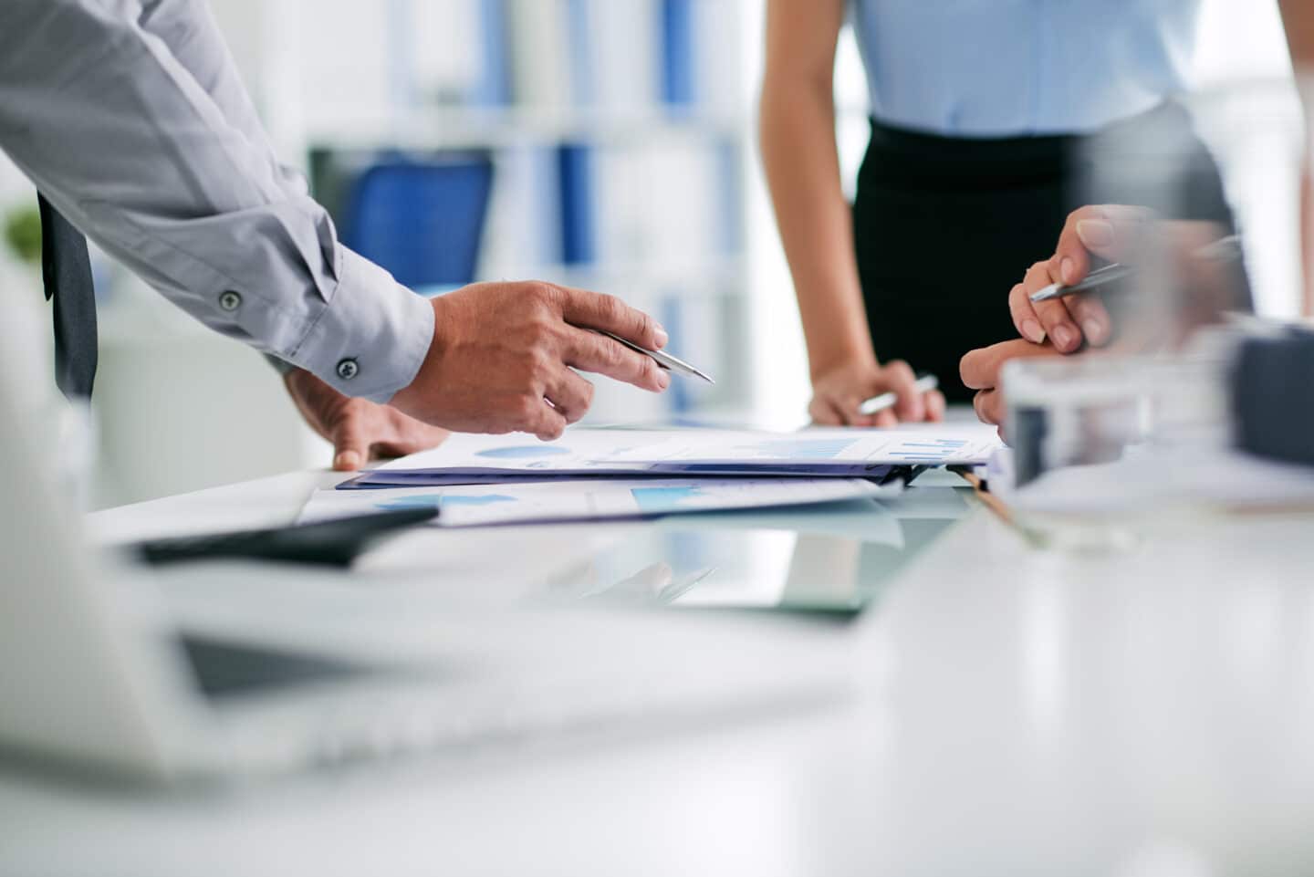 Business Team Reviewing Financial Documents